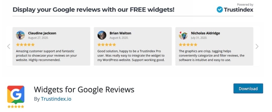 widgets for google reviews