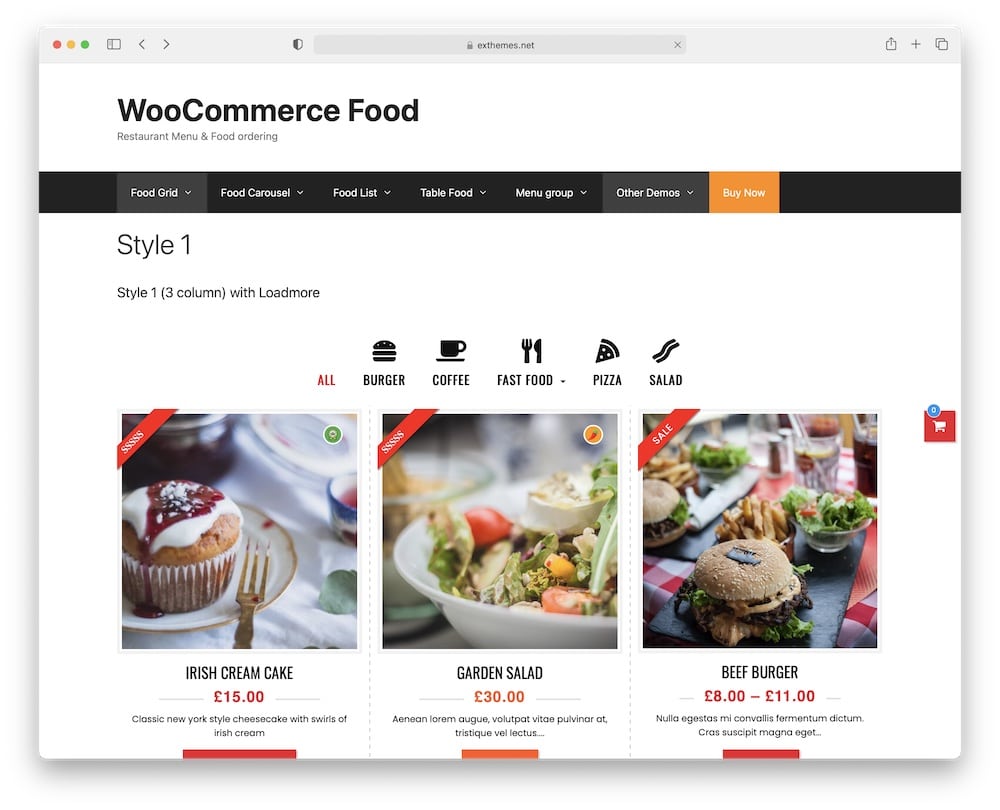 woocommerce food restaurant menu and ordering plugin