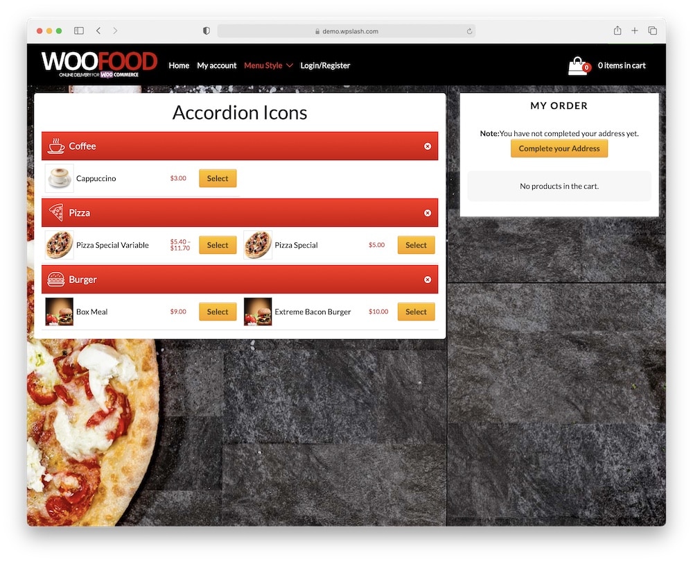 woofood woocommerce food ordering plugin