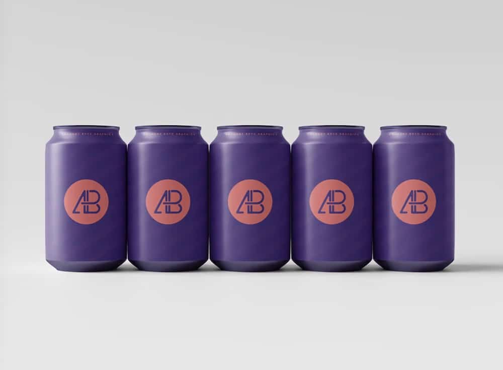 330ml can set mockup