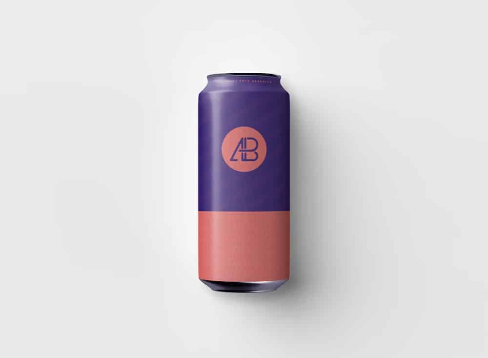 500ml can set mockup