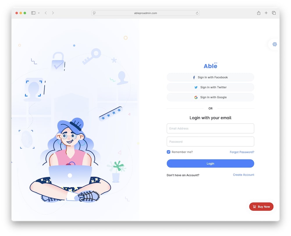 able pro rich library of screens and pages