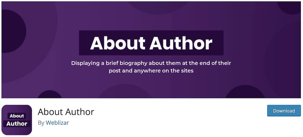 about author wordpress bio plugin