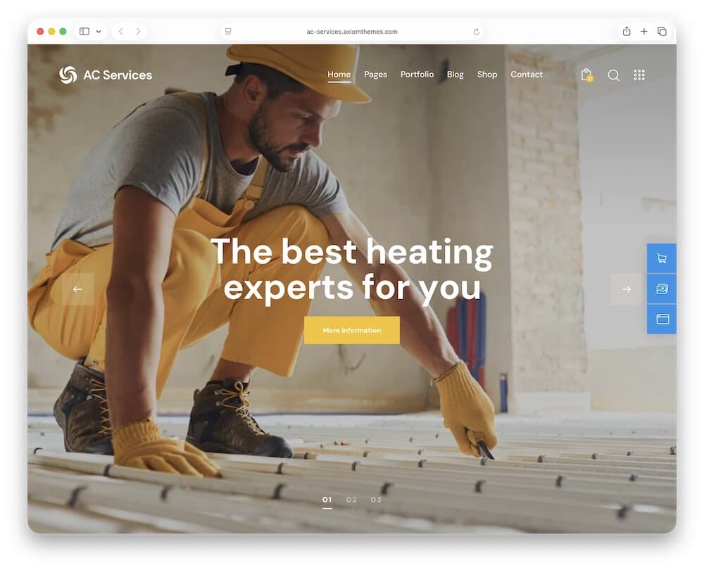 ac services hvac wordpress theme
