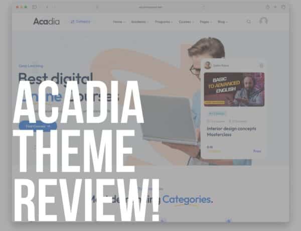 acadia wordpress theme review