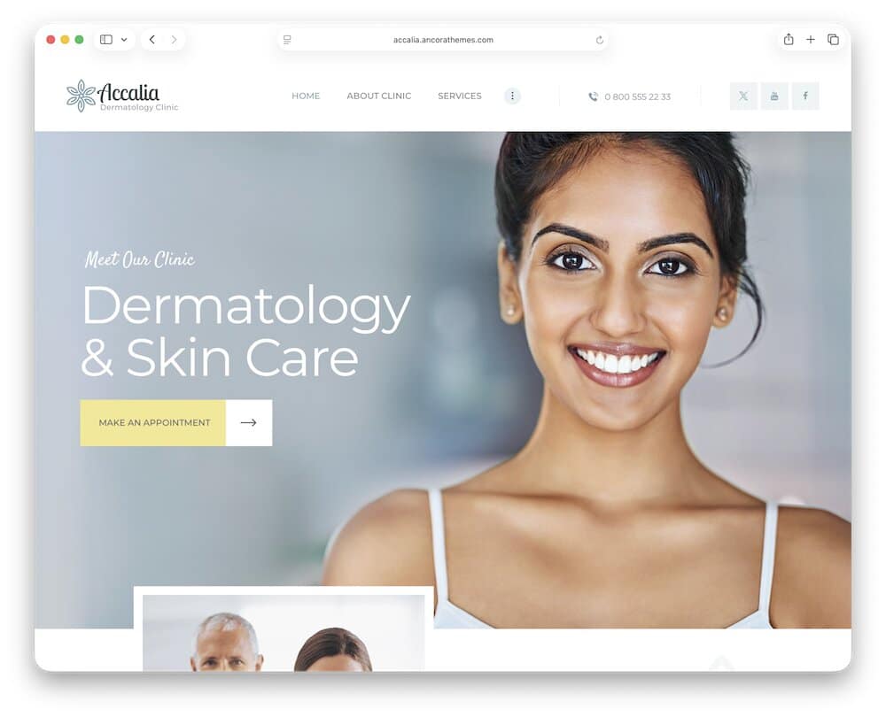accalia dermatology wordpress theme