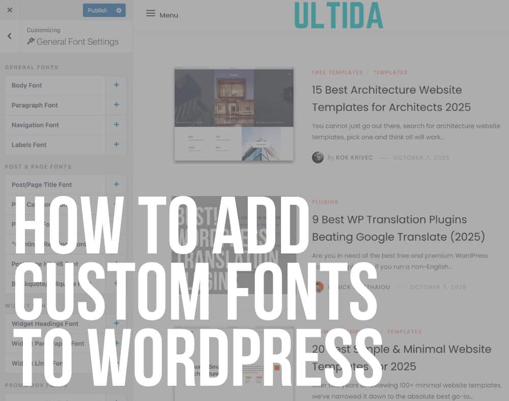 how to add custom fonts to wordpress