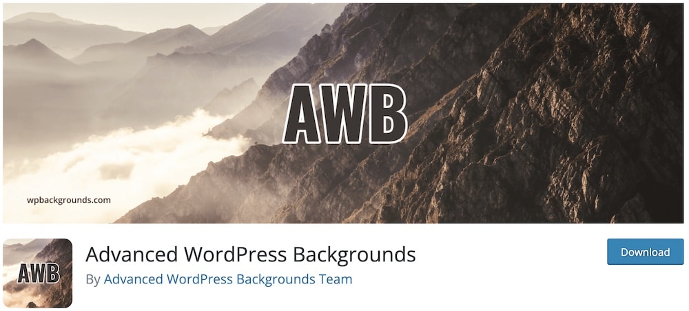 advanced backgrounds wordpress plugin to create a parallax effect