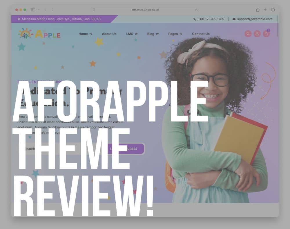 aforapple wordpress theme review