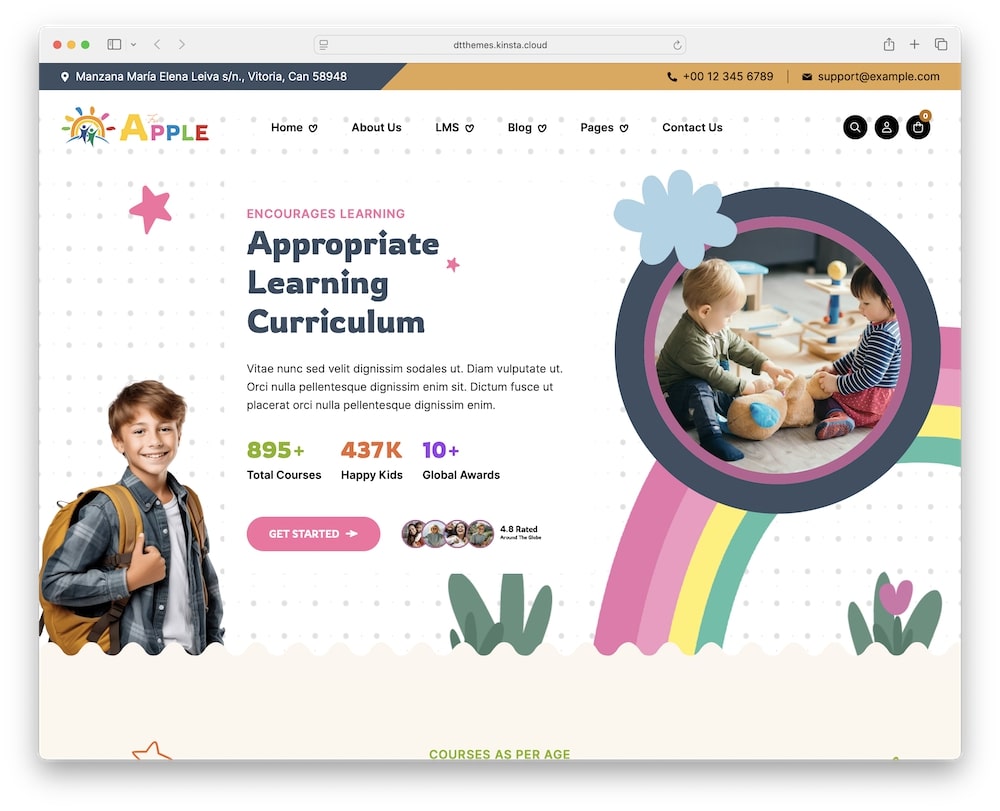 aforapple wordpress theme test