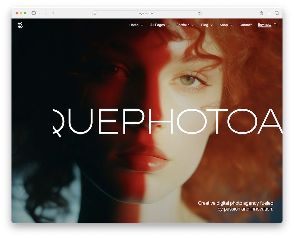 agno wordpress theme for creative portfolios and agencies
