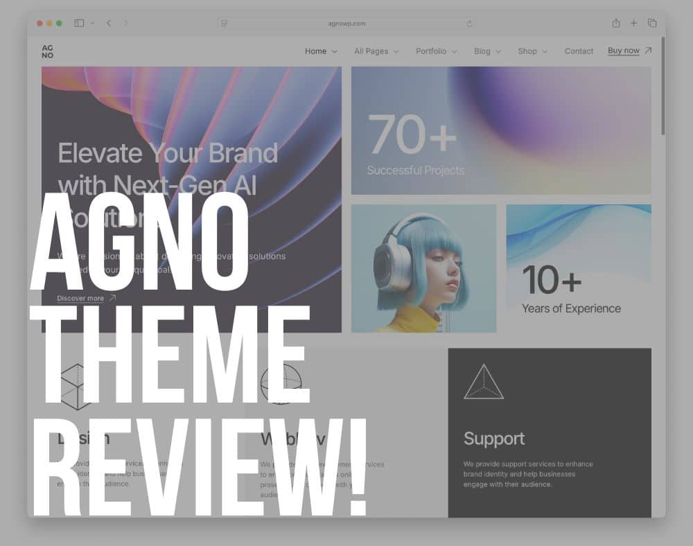 agno wordpress theme review