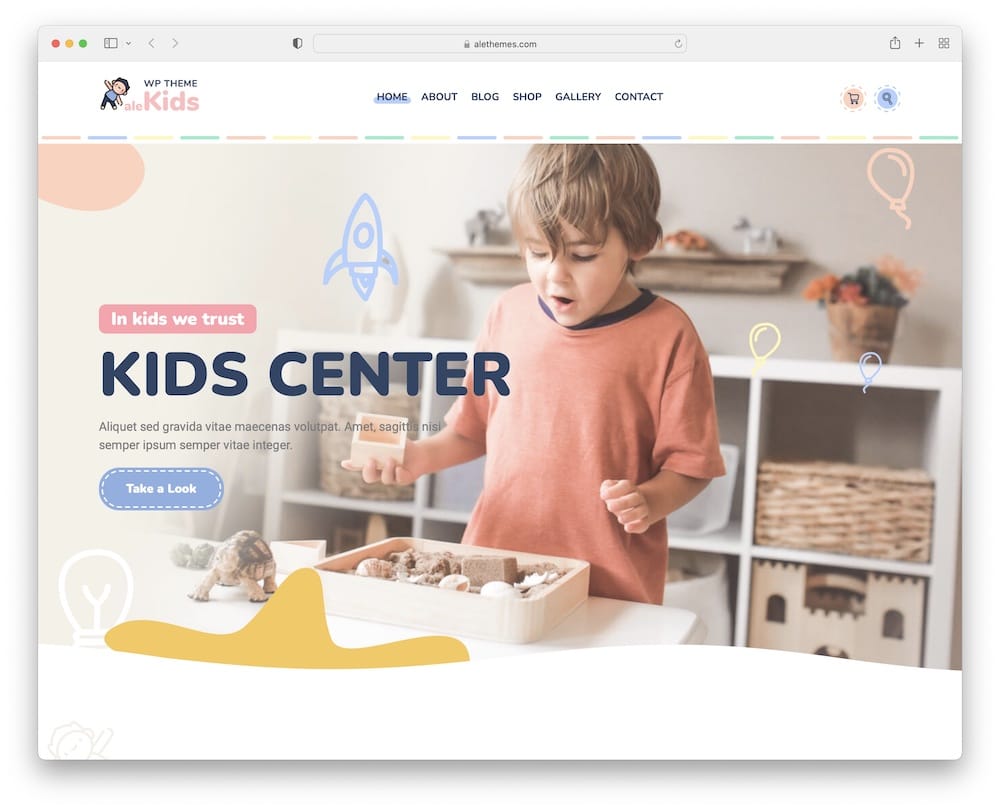 alekids wordpress kindergarten theme