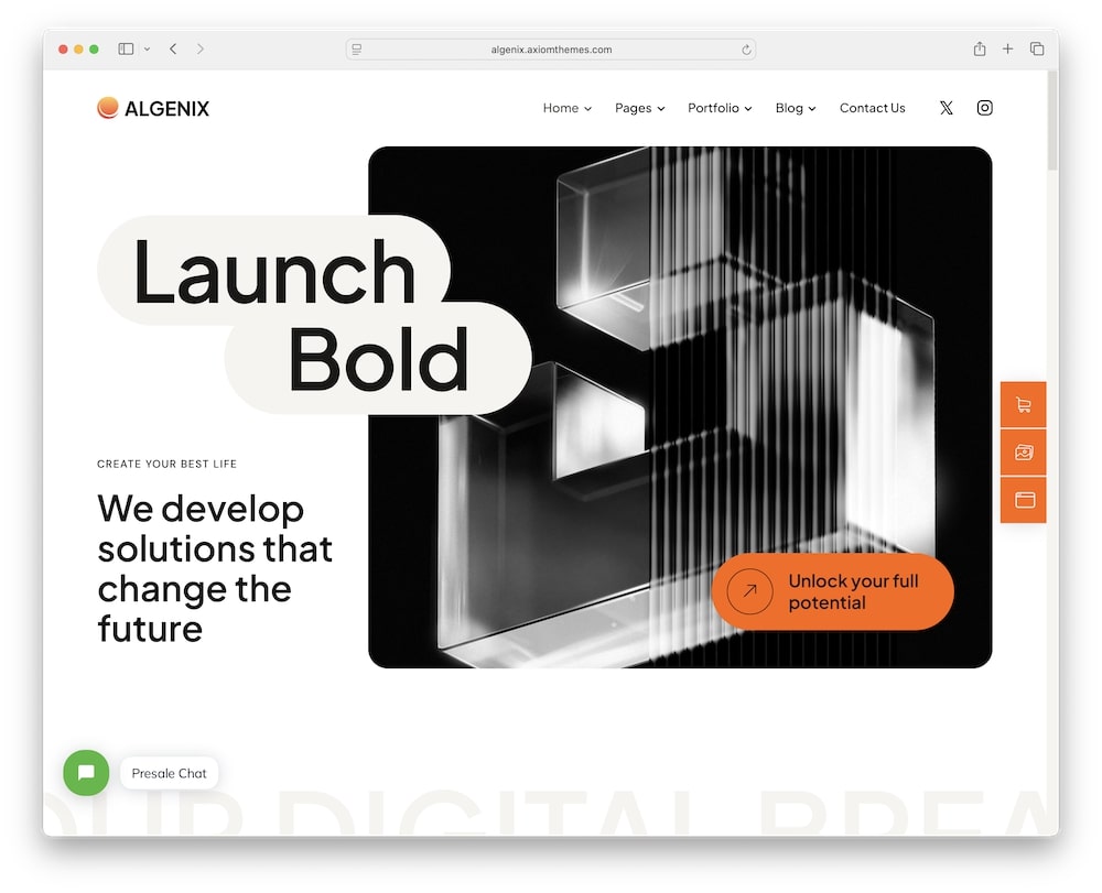 algenix wordpress theme one click demo import