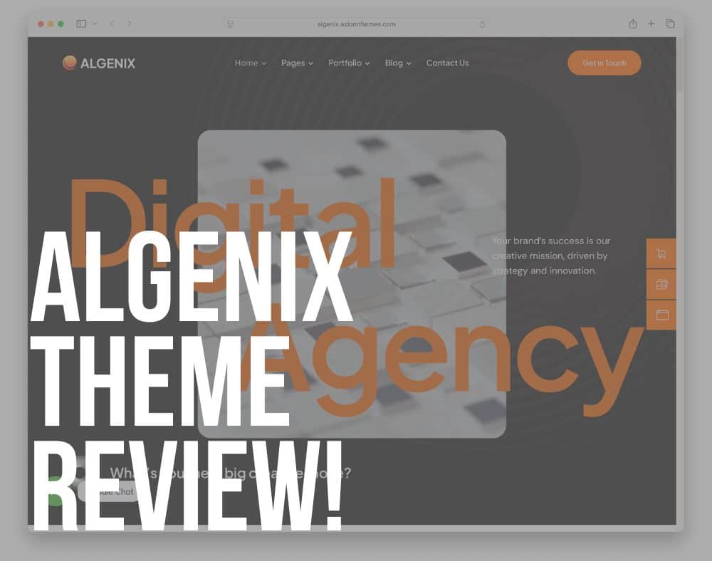 algenix wordpress theme review