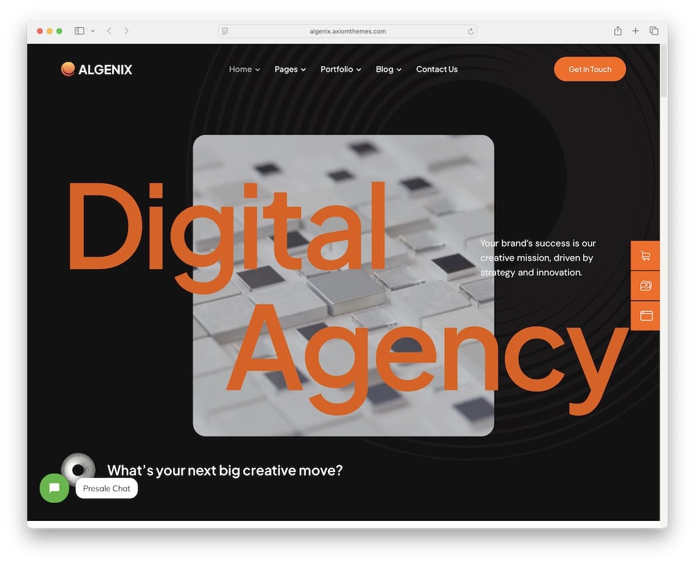 algenix wordpress theme test