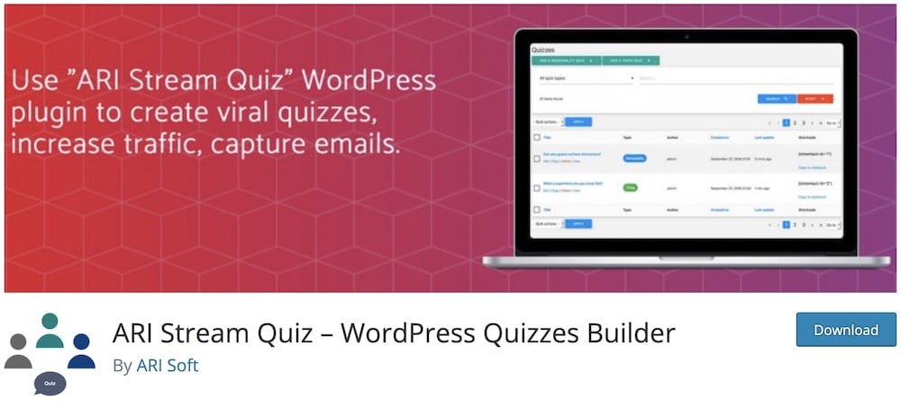 ari stream quiz wordpress plugin