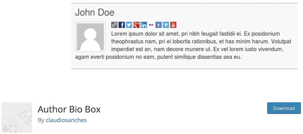 author bio box free wordpress plugin