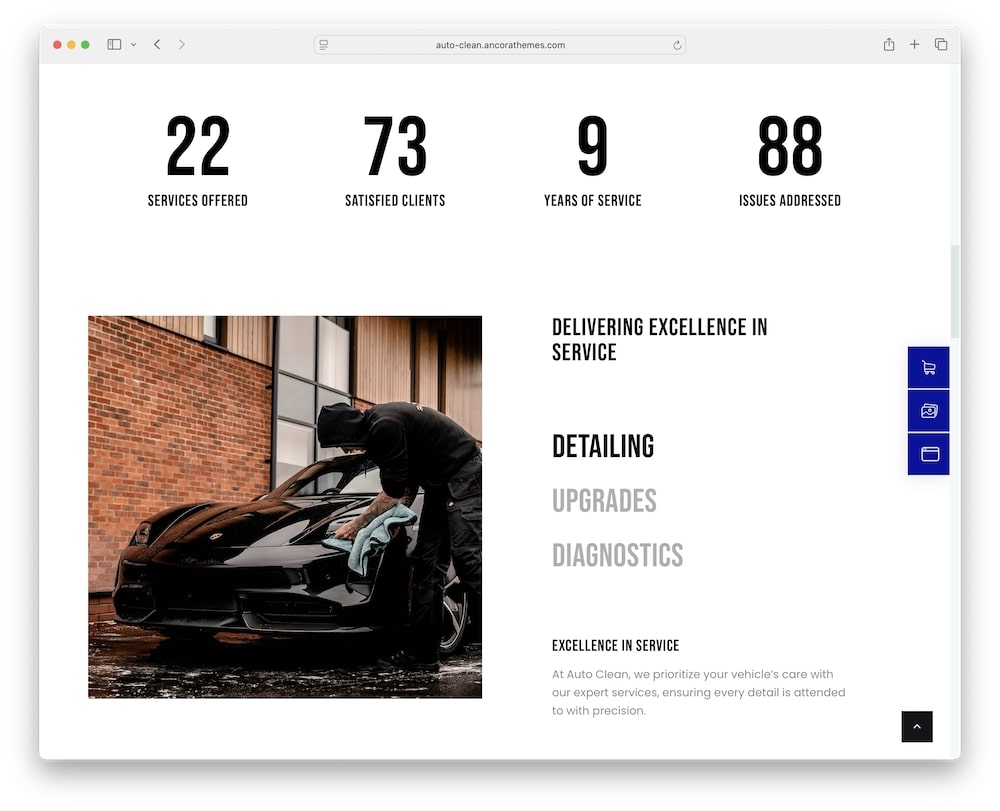 auto clean wordpress theme test 2