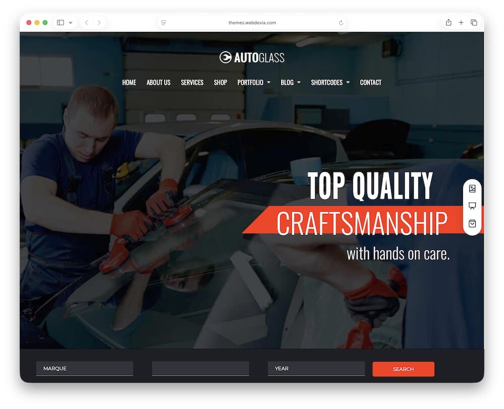 autoglass wordpress theme
