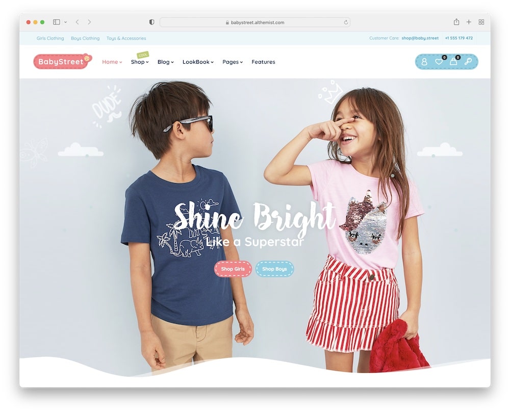 babystreet wordpress baby fashion theme