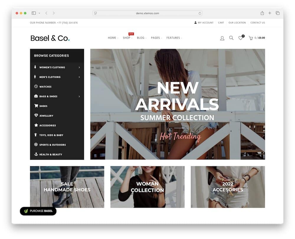 basel wordpress thrift store theme
