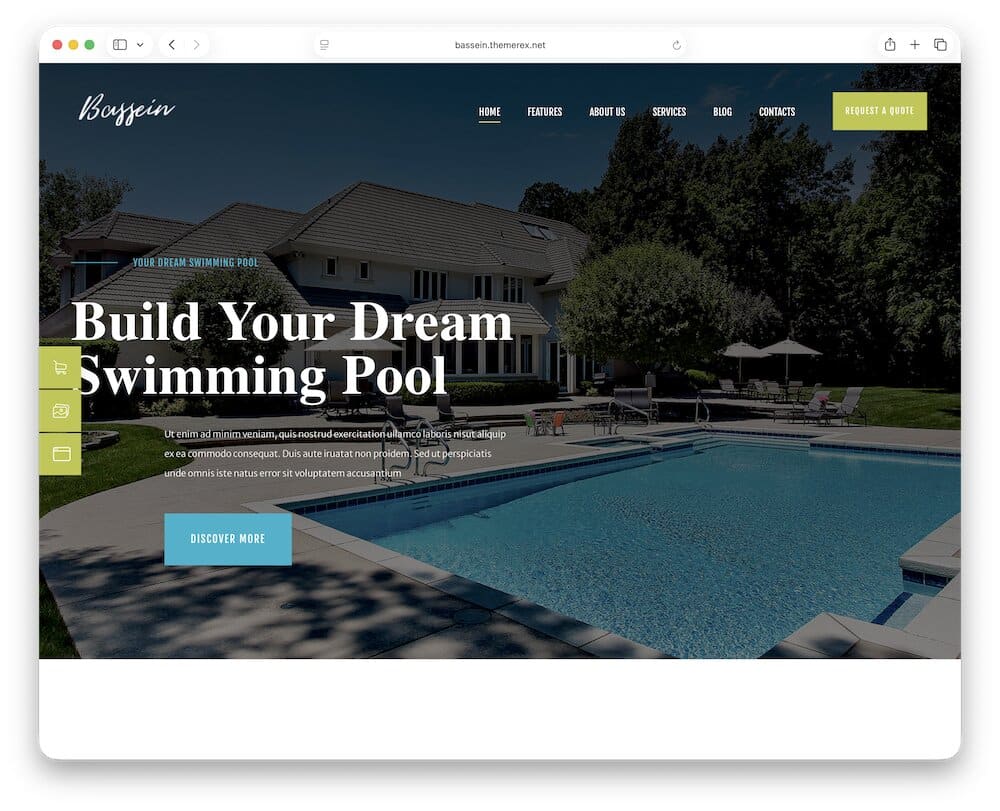 bassein pool cleaning wordpress theme