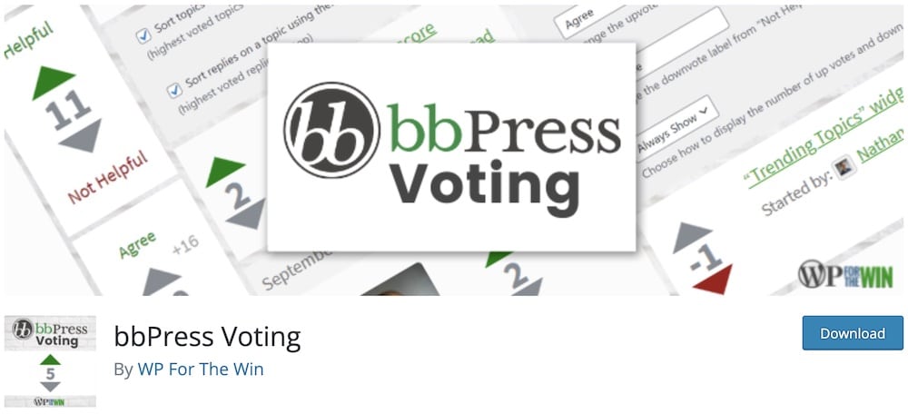 bbpress voting plugin