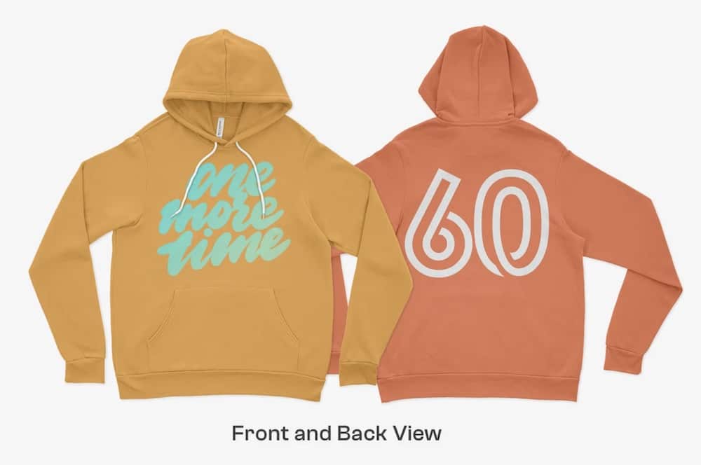 bella canvas 3719 hoodie mockups