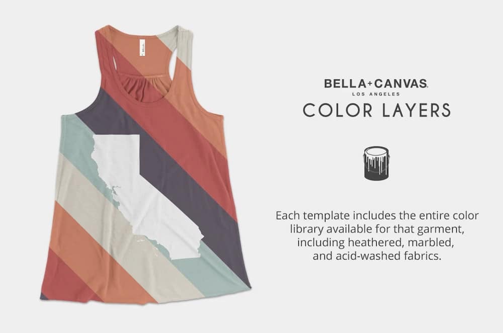 bella canvas 8800 flowy tank