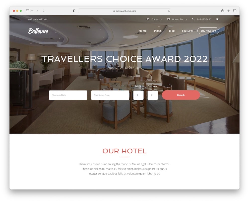 13 Best Hotel Booking WordPress Themes (2024) - ULTIDA