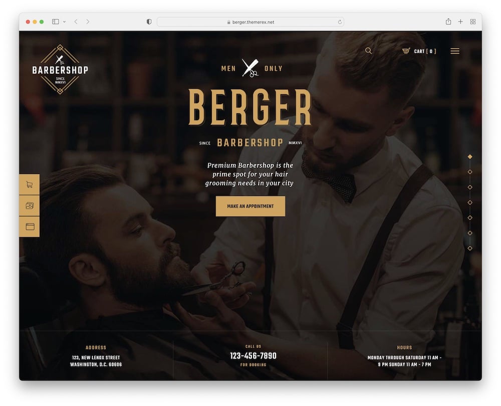 berger tattoo salon wordpress theme