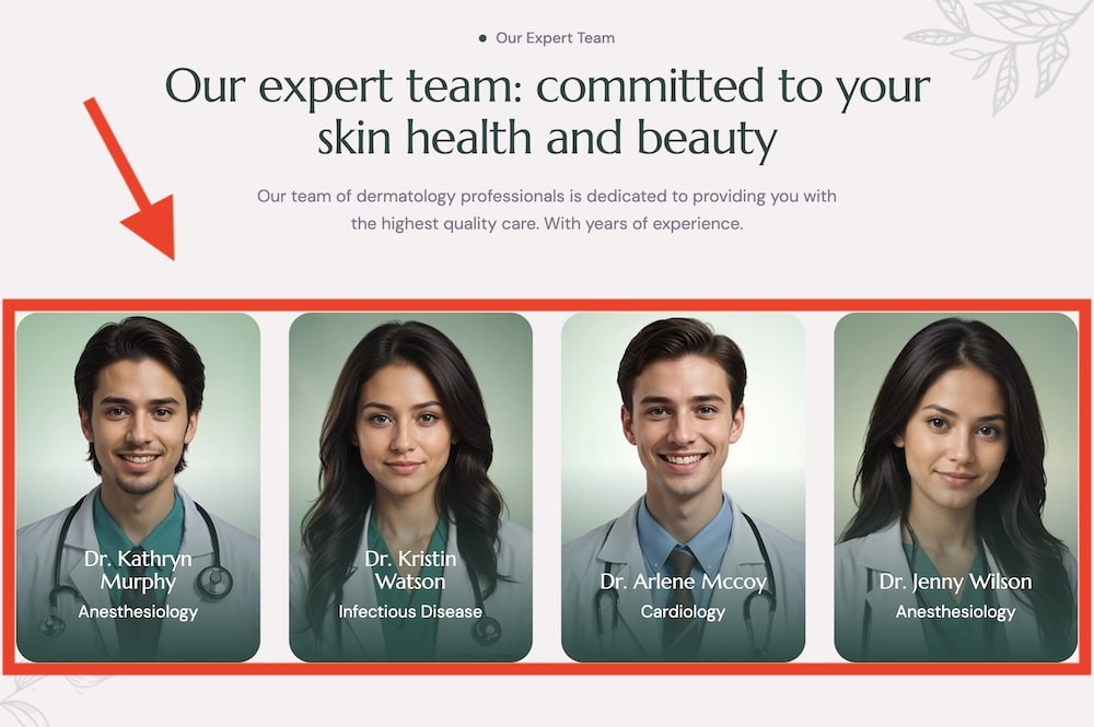 best features of a great dermatology website