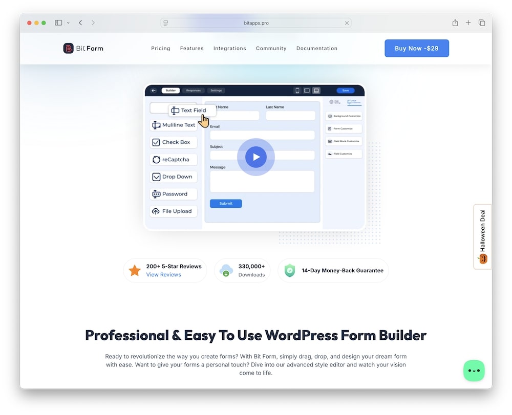 bit form wordpress plugin review