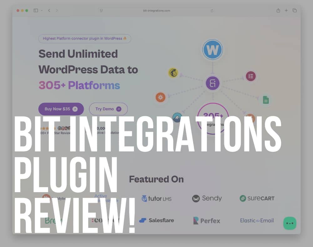 bit integrations wordpress plugin review
