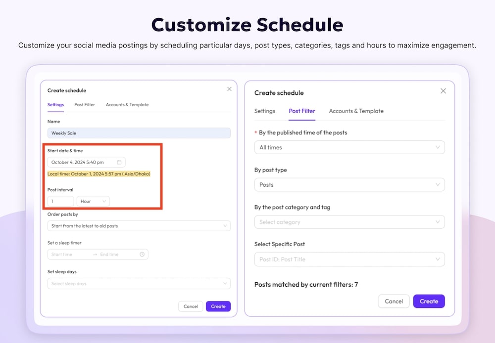 bit social plugin advanced scheduler