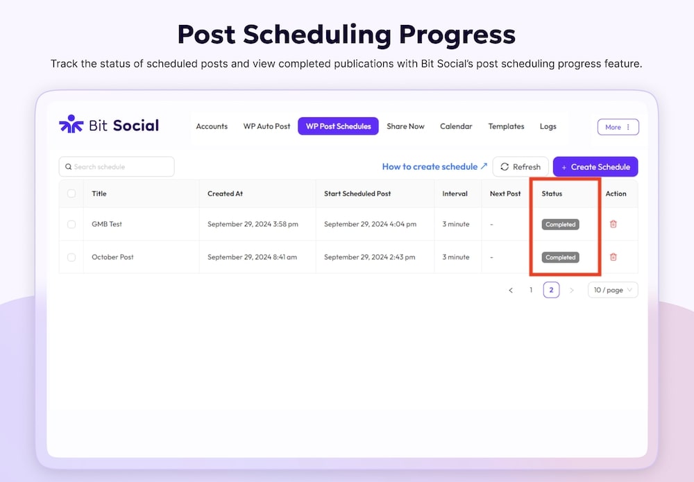 bit social plugin built in analytics and logs