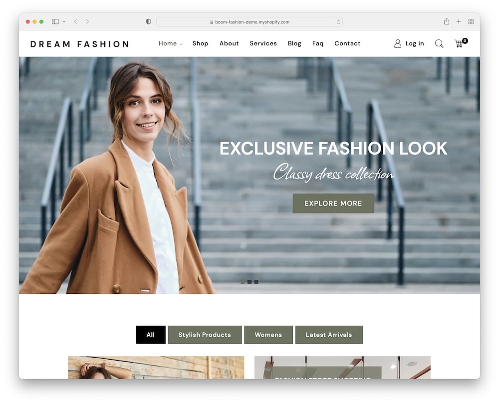 boom shopify single product fashion theme