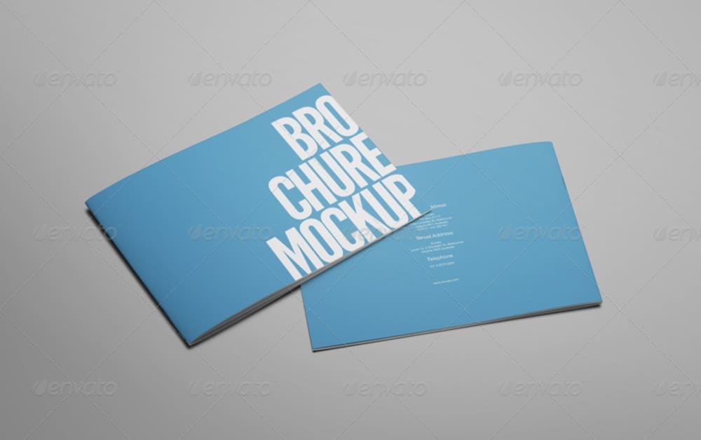 brochure and booklet psd mockup