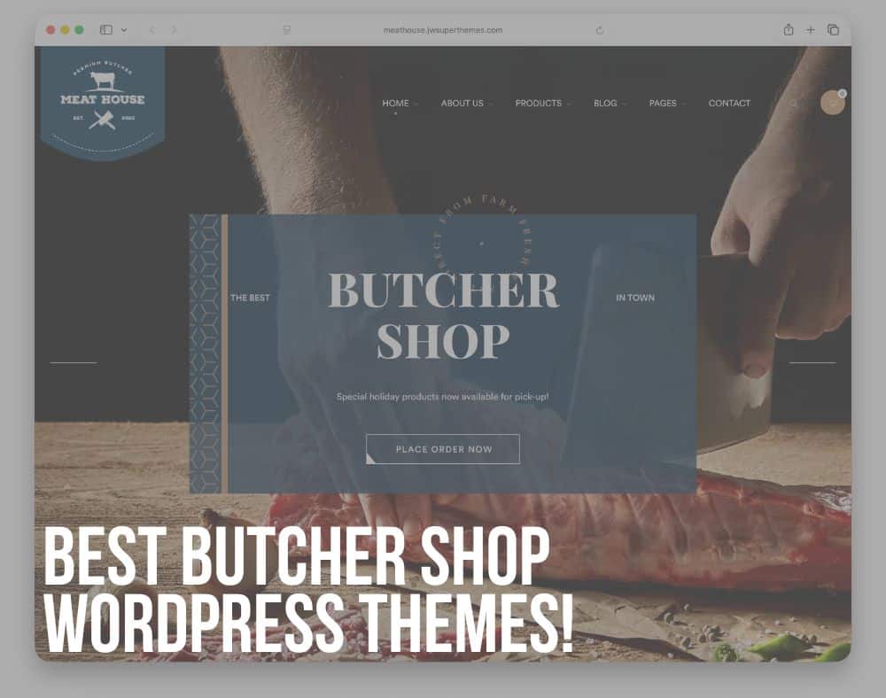butcher shop wordpress themes