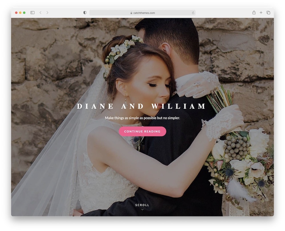 catch wedding free wordpress theme