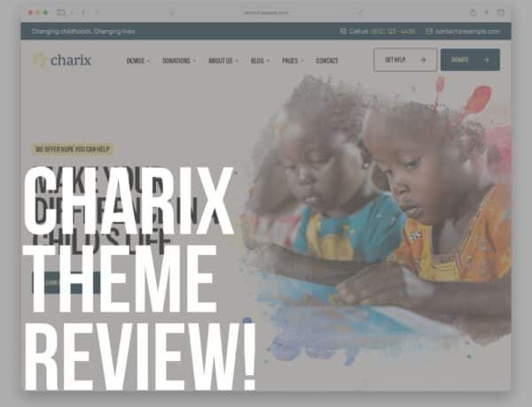 charix wordpress charity and nonprofit theme review