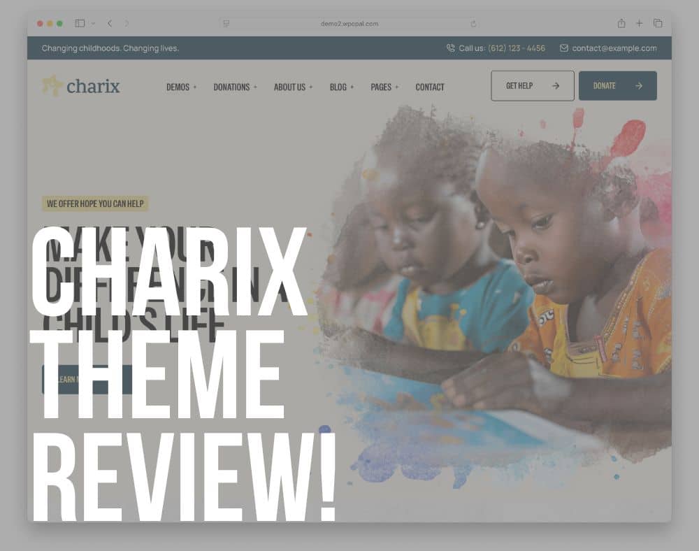 charix wordpress charity and nonprofit theme review