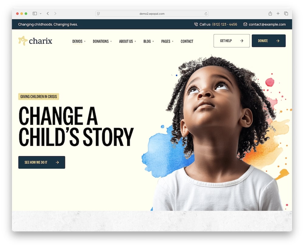 charix wordpress theme test