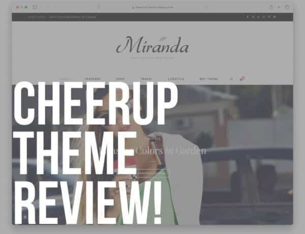 cheerup wordpress theme review