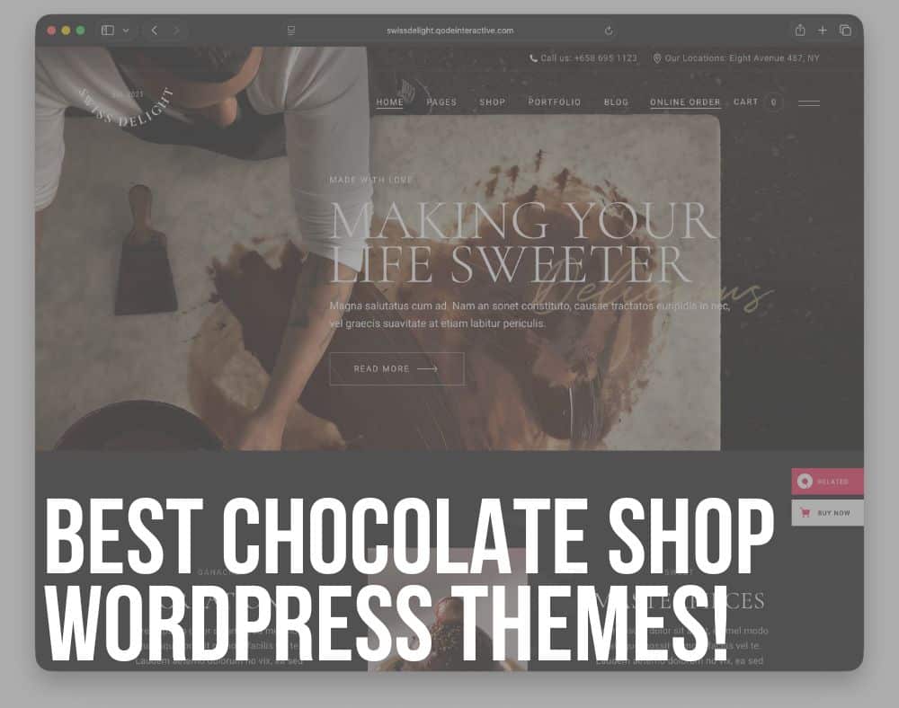 best chocolate shop wordpress themes