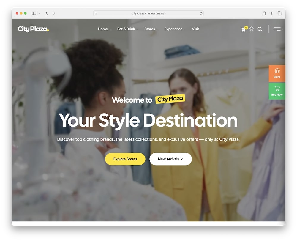 city plaza wordpress shopping mall theme