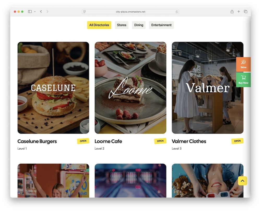 city plaza wordpress theme custom built in directory