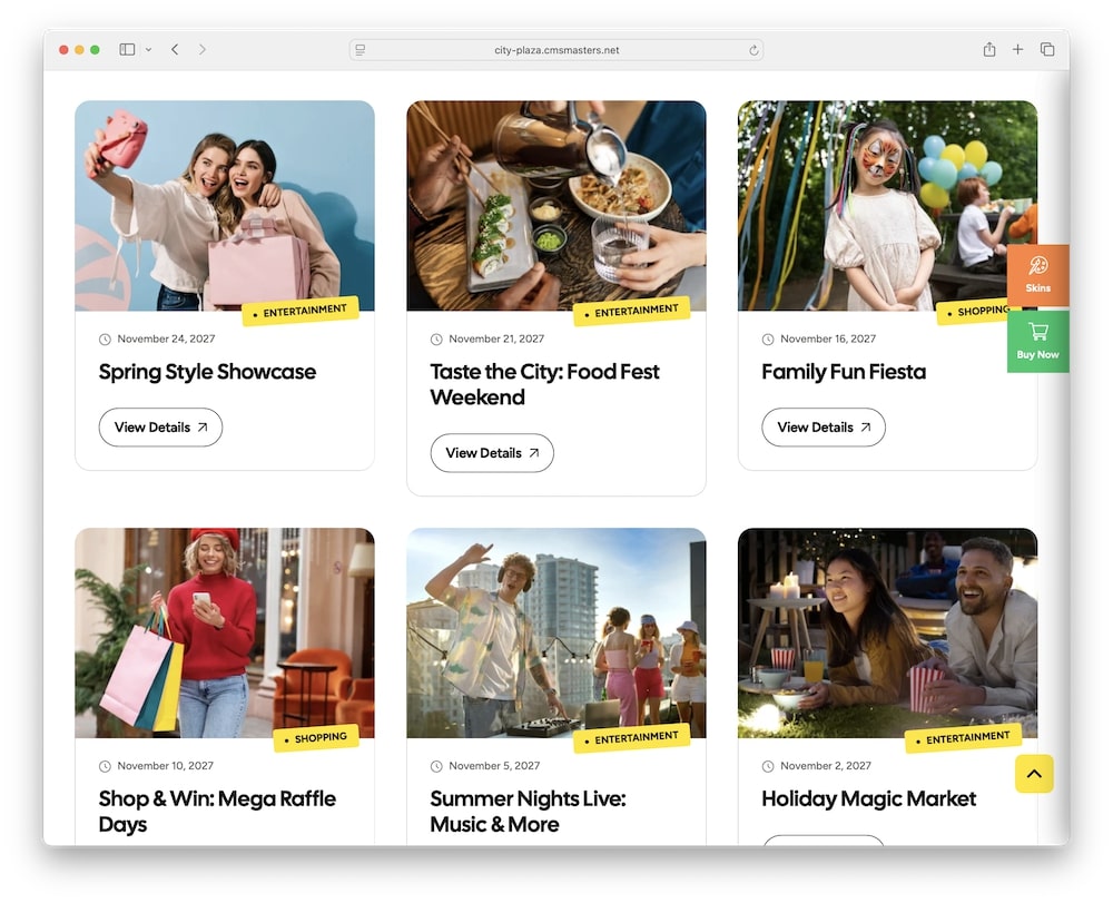 city plaza wordpress theme event management