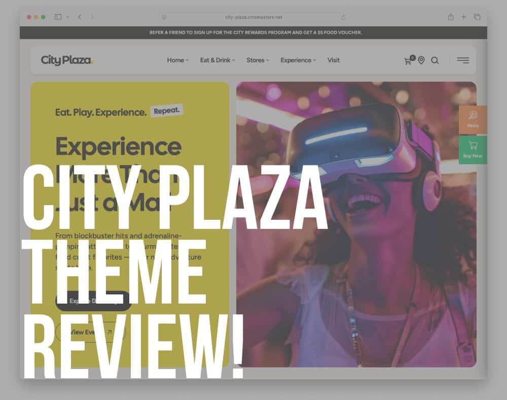 city plaza wordpress theme review